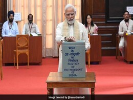 PM Modi Votes As Polling Begins To Elect India's Next Vice President PM Modi Votes As Polling Begins To Elect India's Next Vice President