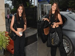 Pooja Hedge's Very Stylish Take On An All Black Look Includes A Chic Crop Tank And A YSL Bag Pooja Hedge's Very Stylish Take On An All Black Look Includes A Chic Crop Tank And A YSL Bag