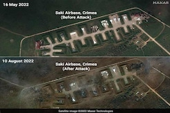Satellite Pics Show Russian Airbase Before And After Suspected Ukrainian Attack Satellite Pics Show Russian Airbase Before And After Suspected Ukrainian Attack