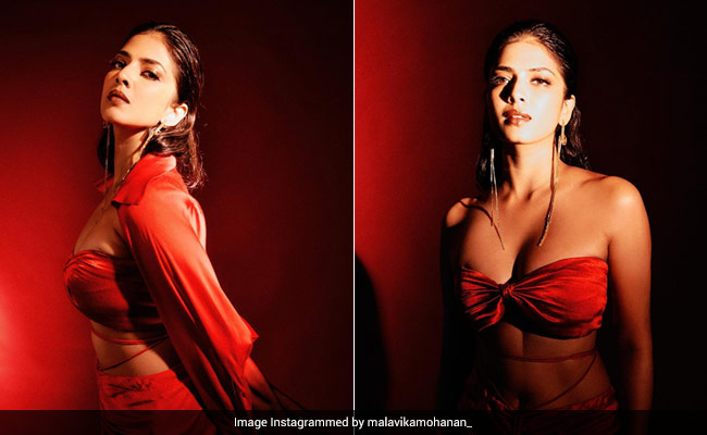 Malavika Mohanan Is Certainly Not Your Usual Little Red Riding Hood In Her Red Hot Co-Ord Set