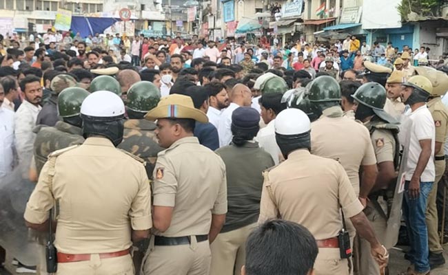 Karnataka Bans Gatherings In Shivamogga After Clash Over Savarkar Poster