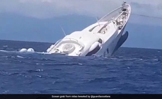Watch: 129-Foot Luxury Superyacht Worth Millions Sinks Off Italian Coast