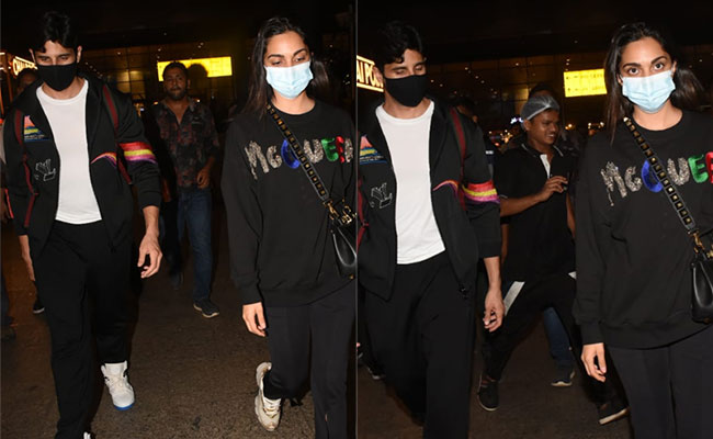 Black, Comfy And Casually Cool, Kiara Advani And Sidharth Malhotra Make Matching Airport Looks A Travel Mandate