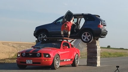 Viral: Russian Stuntman Flies Through Car In Death Defying-Video