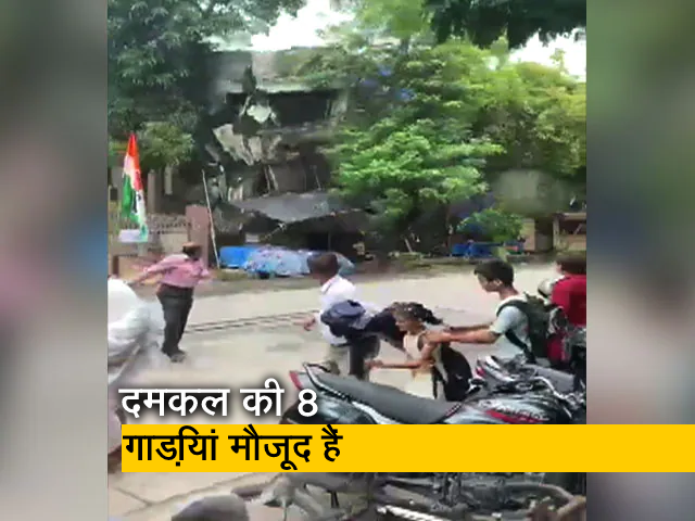 मुंबई के बोरीवली इलाके में तीन मंजिला इमारत ढही