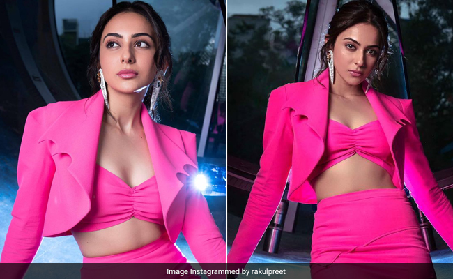 In A Three-Piece Skirt Suit, Rakul Preet Singh Is Always Looking "On The Pink Side Of Life"