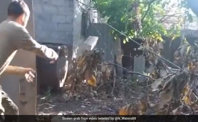 Watch: Ukrainians Use Sticks And Tyres To Clear Landmines