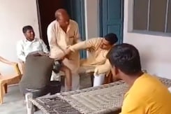 On Camera, Dalit Man Beaten With Slippers In UP. Village Head Arrested On Camera, Dalit Man Beaten With Slippers In UP. Village Head Arrested