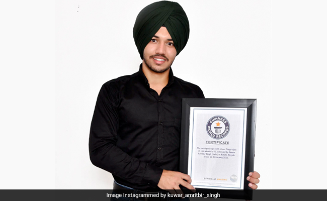 Video: Punjab Teen Who Never Went To The Gym Bags Guinness World Record For Most Pushups With Claps