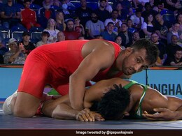 CWG 2022: India's Naveen Beats Pakistan's Muhammad Sharif Tahir To Win Wrestling Gold