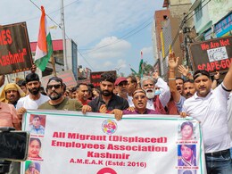 Kashmiri Pandit's Killing Sparks Huge Protest, Terrorist's Family Arrested Kashmiri Pandit's Killing Sparks Huge Protest, Terrorist's Family Arrested