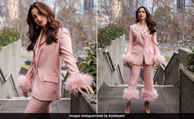 Tamannaah Bhatia Gives Pantsuits A Retro Spin In A Pretty Pink Look