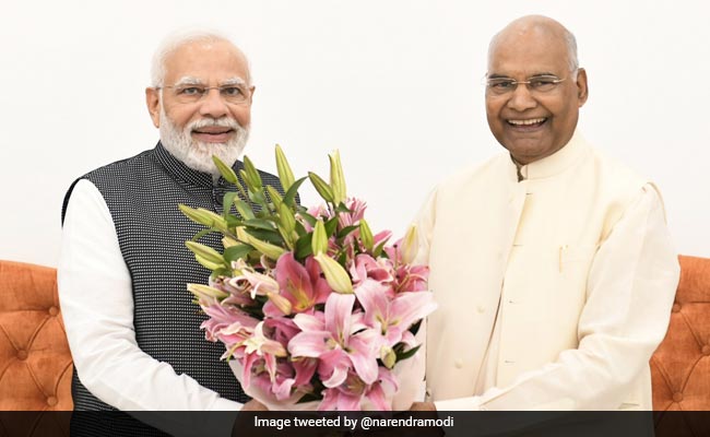 PM Modi Meets Former President Ram Nath Kovind PM Modi Meets Former President Ram Nath Kovind