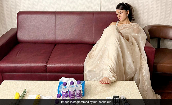 Mrunal Thakur's ROFL Pics Of Her Nailing The  <i>Shavasana</i> Pose