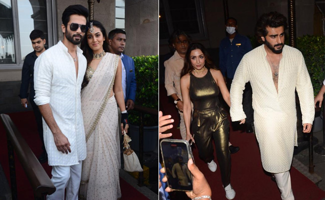 Pics: At Kunal Rawal-Arpita Mehta's Wedding - Shahid Kapoor-Mira Rajput, Malaika Arora-Arjun Kapoor