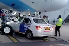 Watch: Go First Car Passes Under IndiGo Plane, Narrowly Misses Wheel Watch: Go First Car Passes Under IndiGo Plane, Narrowly Misses Wheel