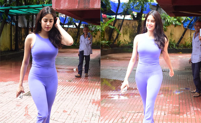 Janhvi Kapoor's Love For Lavender Reaches The Gym With A Sporty Twist
