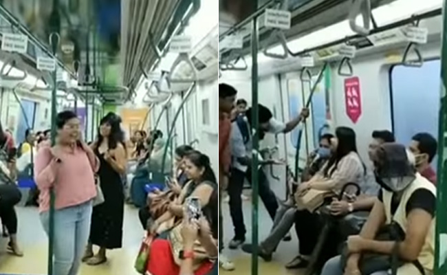 Video: मुंबई मेट्रो में पैसेंजर्स ने खेली 'अंताक्षरी', यूजर्स बोले- 'ऐसे खुशनुमा माहौल में हमें भी करना है सफर'