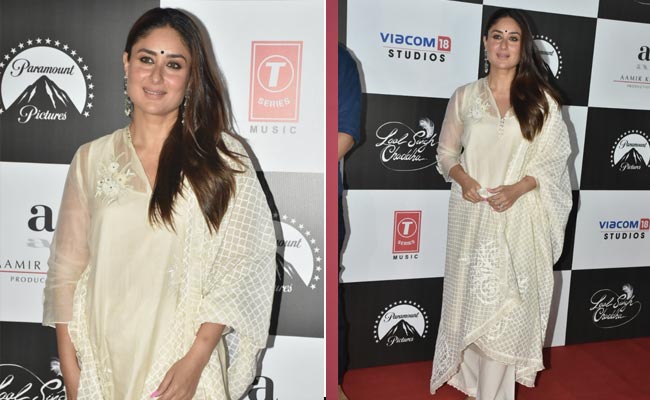 Kareena Kapoor Adds Monochromatic Magic To Your Thursday In A White <i>Salwar</i> Suit