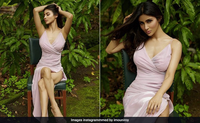 Mouni Roy's Pastel Slit Dress Is Fashionably Perfect To Beat Those Gloomy Greys