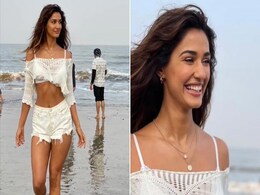 Disha Patani's Beach Staple Consists Of Crochet Top And Shorts Disha Patani's Beach Staple Consists Of Crochet Top And Shorts