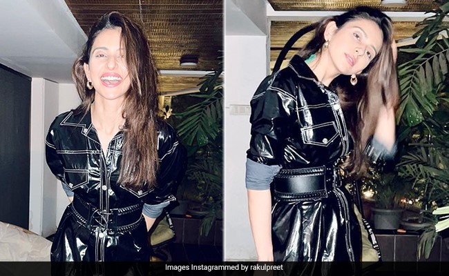 Rakul Preet Singh Sets The Right Vibe In A Little Black Shirt Dress