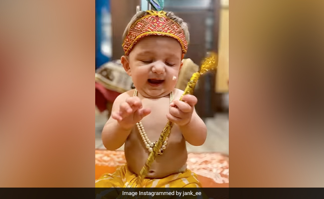Janmashtami 2022: Actor Nakuul Mehta's Son Sufi As Little Krishna ...