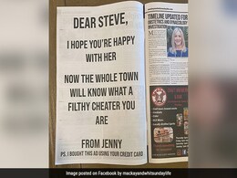 "Whole Town Will Know...": Woman's Ad Revenge On "Filthy Cheater" Partner "Whole Town Will Know...": Woman's Ad Revenge On "Filthy Cheater" Partner