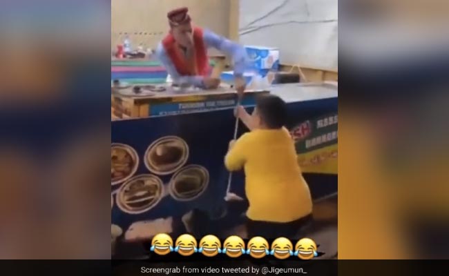 Watch: Boy Fights Turkish Ice Cream Vendor To Get His Hands On The Sweet Treat