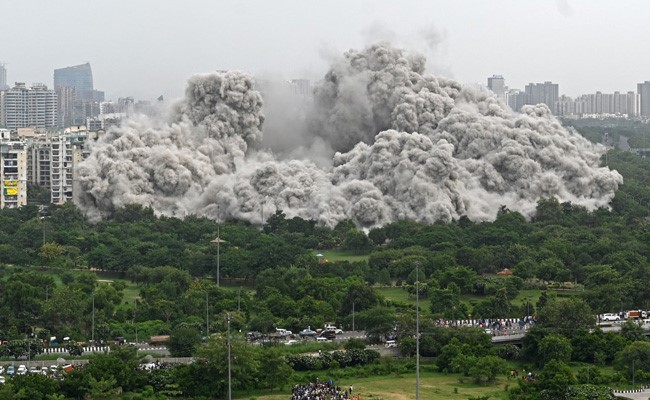 This Is How Noida Towers' Demolition Affected Air Quality In Nearby Areas