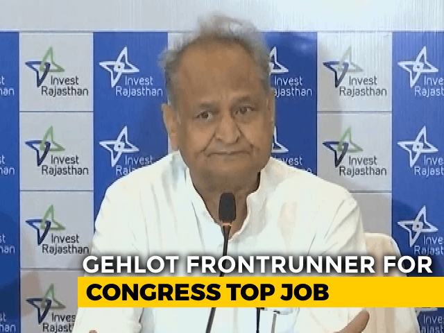 Ashok Gehlot Frontrunner For Congress Top Job, Wants Rahul Gandhi To Lead