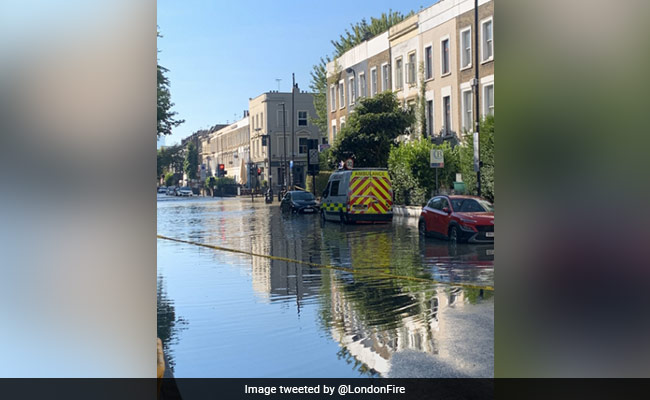 Burst Water Pipe Causes Flood In North London: "It Came In Like Tsunami"