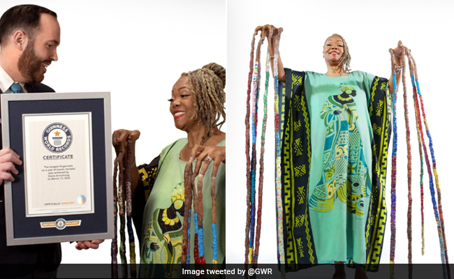 US Woman Sets Guinness World Record For Longest Fingernails With Combined Length Of 42 Feet