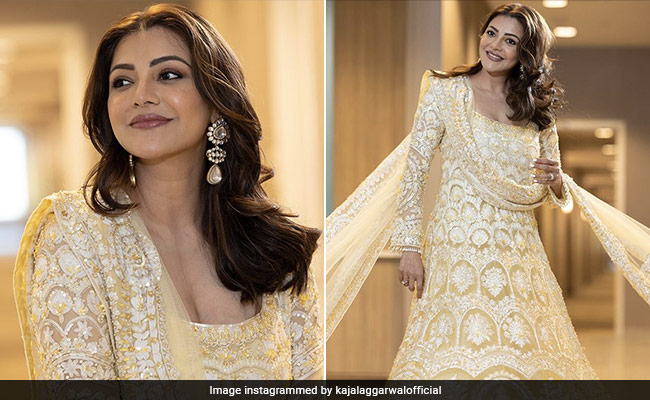 No Matter The Weather Outside, Kajal Aggarwal's Yellow Anarkali Is Here To Shine On All Day