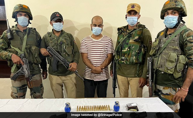 "Hybrid Terrorist" Of Lashkar Arrested In Srinagar