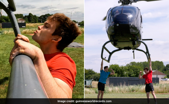YouTuber Breaks Guinness World Record By Doing 25 Pull-Ups While Hanging From A Helicopter