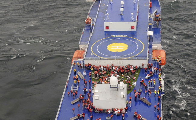 Ferry With 300 On Board Catches Fire Off Sweden Coast