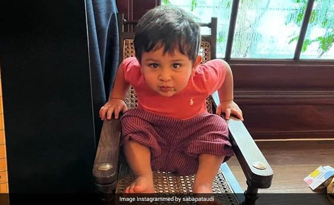 Just An Adorable Pic Of Kareena Kapoor's Son Jeh. Courtesy: Saba Ali Khan