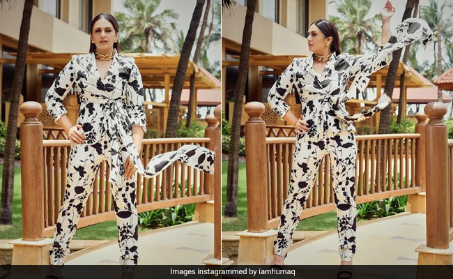 Black And White Together Is Not Grey, It's Huma Qureshi Making A Fashion Statement In Her Pantsuit