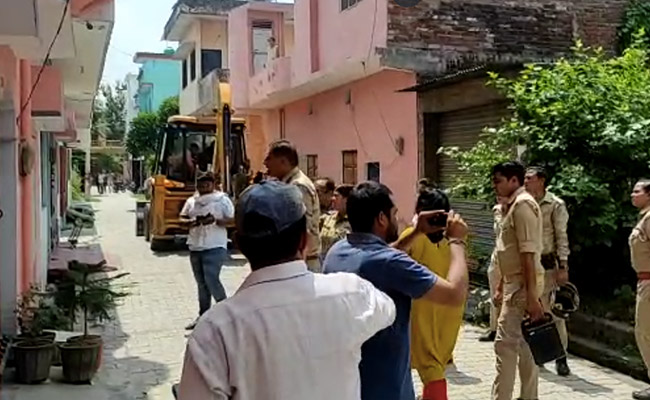 Video: Bulldozer At UP Home As Daughter-In-Law Denied Entry