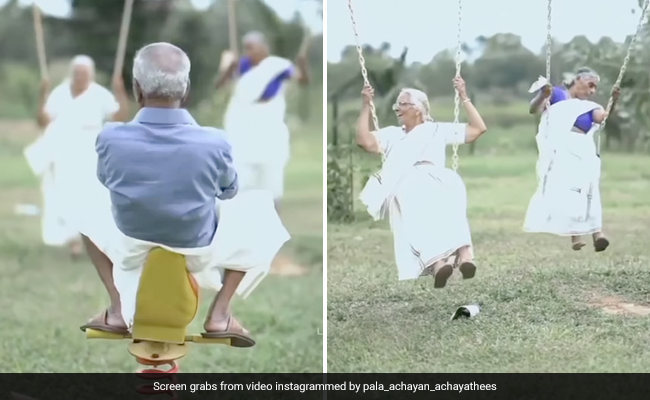 बच्चों की तरह पार्क में झूला झूलते, मस्ती करते दिखे बुजुर्ग, वायरल Video ने सबका दिल जीत लिया