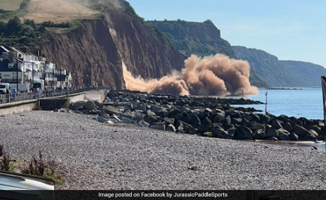 Cliff Collapses At UK Beach As Hot Weather Scorches Rocks: Report