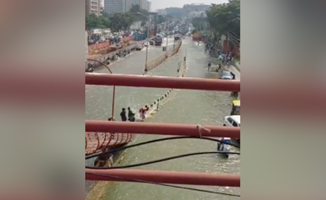 Watch: Bengaluru Roads Turn Into Rivers After Heavy Rain