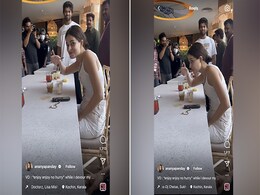 Ananya Panday Enjoys Delicious Payasam, Vijay Deverakonda Catches Her In The Moment Ananya Panday Enjoys Delicious Payasam, Vijay Deverakonda Catches Her In The Moment