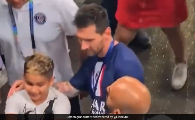 Watch: Messi Steps In As Guards Try To Take Young Fan Away