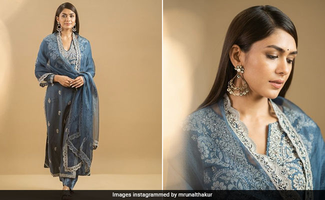 Mrunal Thakur Had Us At Hello In A Beautiful Blue Salwar Kameez