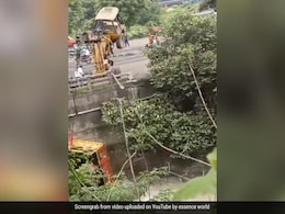 Viral Video: Crane Falls Off Bridge In Odisha As Cable Snaps While Lifting Truck Viral Video: Crane Falls Off Bridge In Odisha As Cable Snaps While Lifting Truck