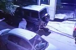CCTV Video Shows Bikers Planting Bomb Under Punjab Cop's Car CCTV Video Shows Bikers Planting Bomb Under Punjab Cop's Car