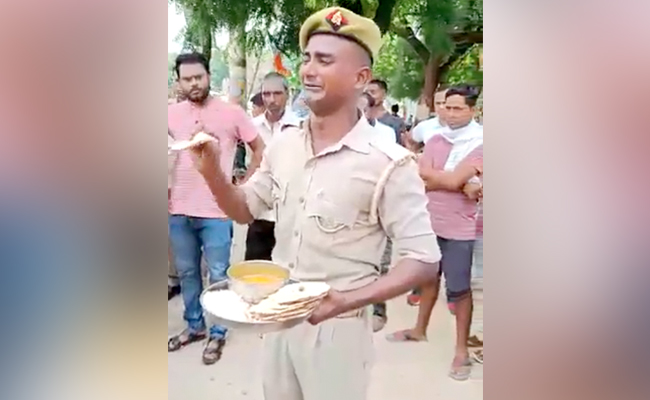 Court Stays Transfer Of UP Cop Who Broke Down In Public Over Mess Food