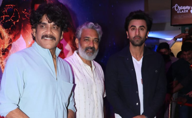 Ranbir Kapoor And Nagarjuna Promote <i>Brahmastra</i> In Chennai With SS Rajamouli. See Pics